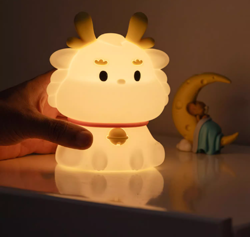 Lumini® Squishy Little Dragon LED Night Light.