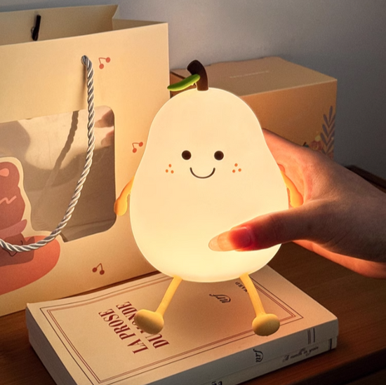 Lumini® Squishy Pear LED Night Light.