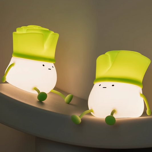 Lumini® Squishy Green Onion LED Night Light.