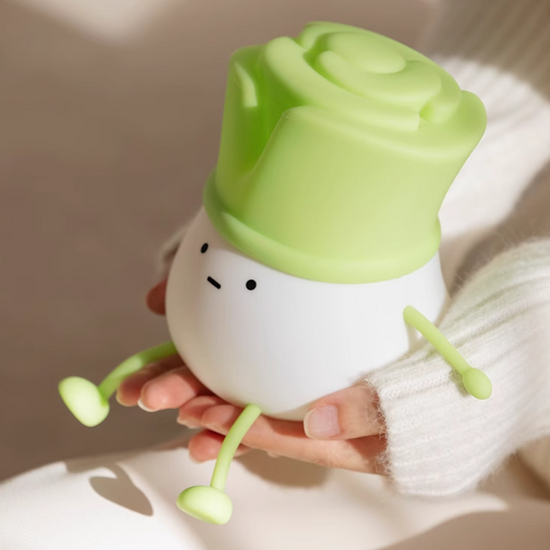 Lumini® Squishy Green Onion LED Night Light.