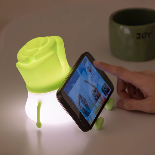 Lumini® Squishy Green Onion LED Night Light.