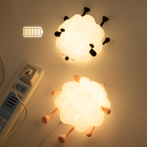 Lumini® Squishy Sheep LED Night Light.