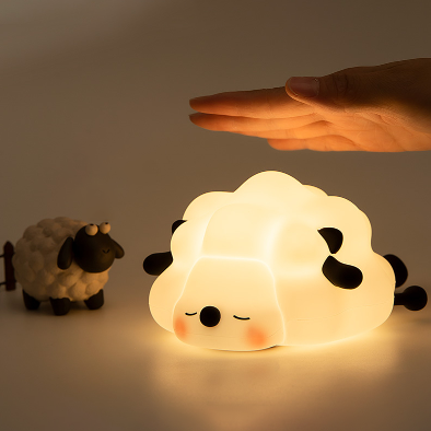 Lumini® Squishy Sheep LED Night Light.