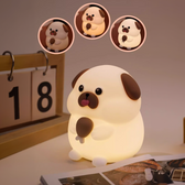 Lumini® Squishy Dog with Chicken Wing LED Night Light.