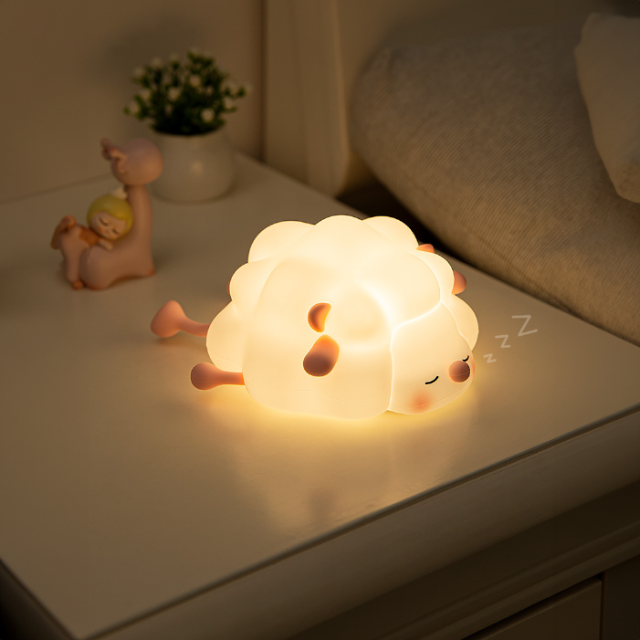 Lumini® Squishy Sheep LED Night Light.