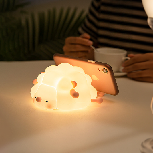 Lumini® Squishy Sheep LED Night Light.