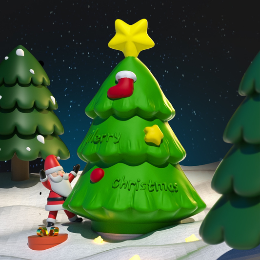 Lumini® Squishy Merry Christmas Tree LED Night Light