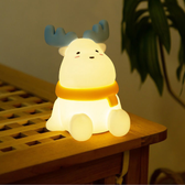 Lumini® Squishy Reindeer with scarf LED Night Light.