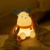 Lumini® Squishy Reindeer with scarf LED Night Light.