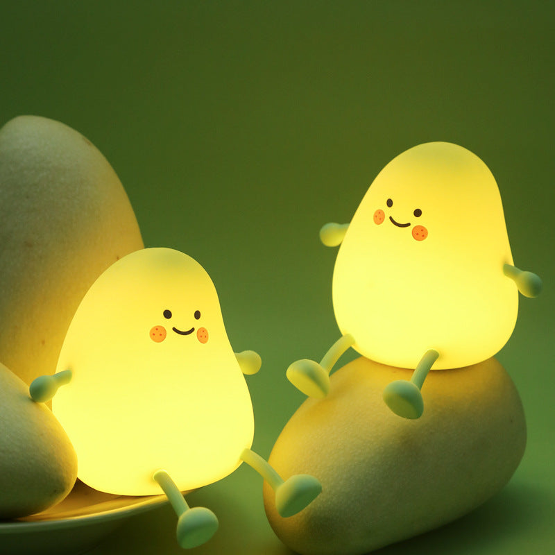 Lumini® Squishy Mango LED Night Light.