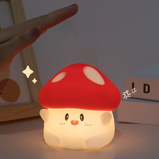 Lumini® Squishy Mushroom LED Night Light.