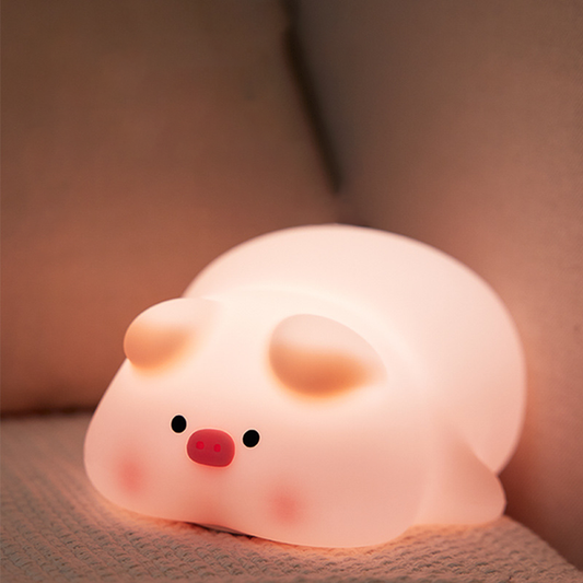 Lumini® Squishy Pig LED Night Light