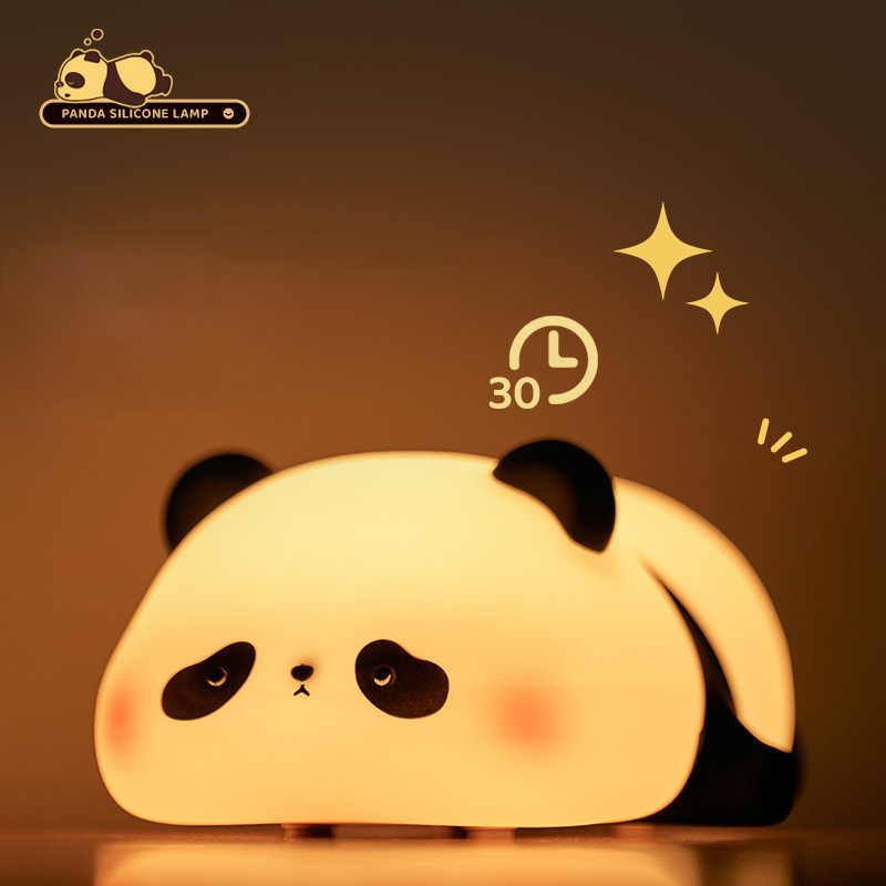 Lumini® Squishy Panda LED Night Light.