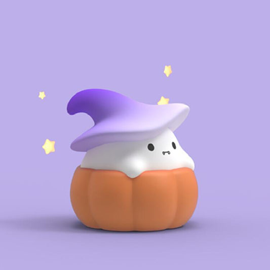 Lumini® Squishy Pumpkin Witch Ghost LED Night Light.