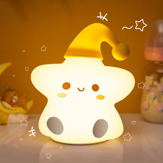 Lumini® Squishy Christmas Star LED Night Light.