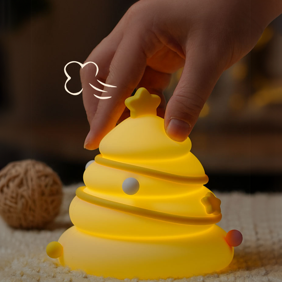 Lumini® Squishy Christmas Tree LED Night Light.