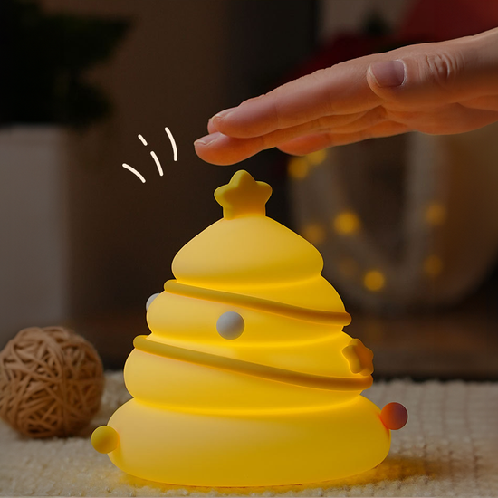 Lumini® Squishy Christmas Tree LED Night Light.