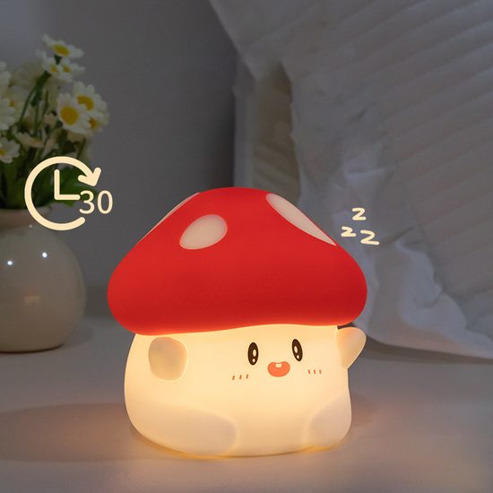 Lumini® Squishy Mushroom LED Night Light.