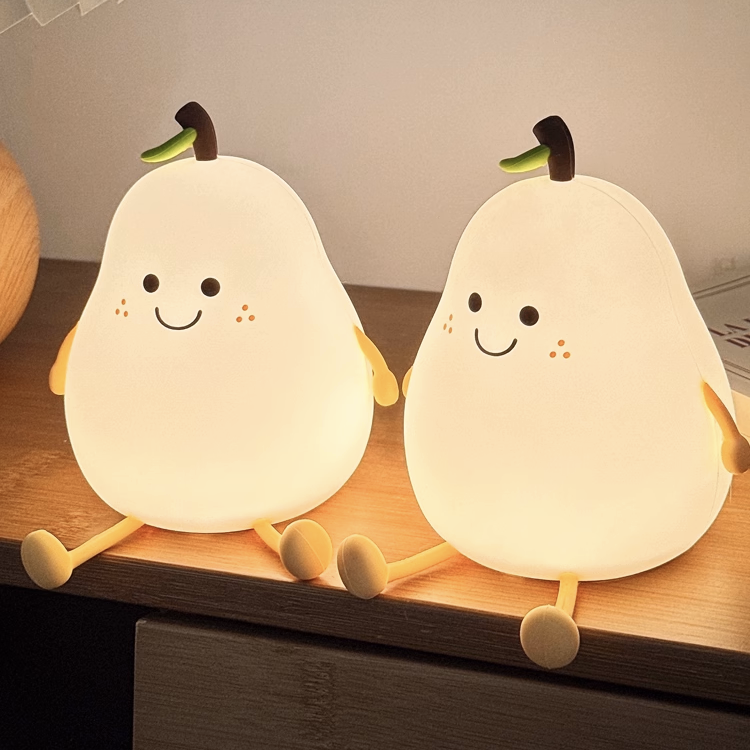 Lumini® Squishy Pear LED Night Light.