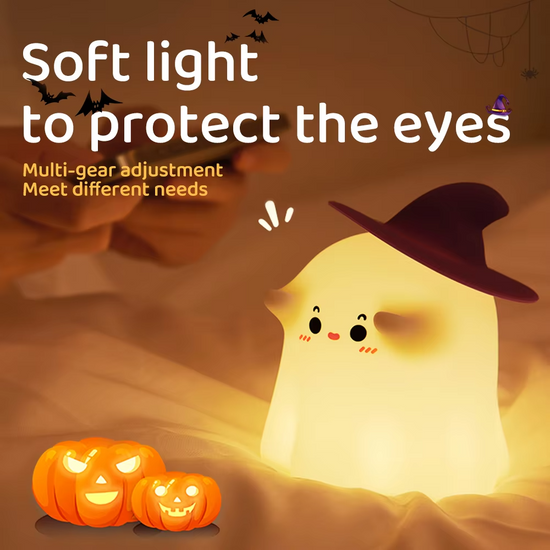 Lumini® Squishy Ghost LED Night Light.