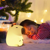 Lumini® Squishy Capybara LED Night Light.