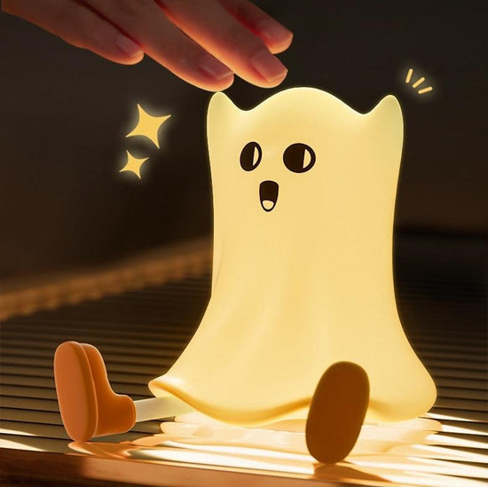 Lumini® Big Squishy Ghost LED Night Light.