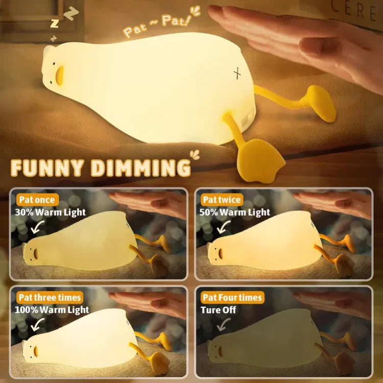 Lumini® Squishy duck LED Night Light.