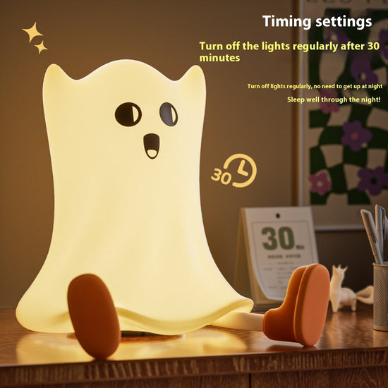 Lumini® Big Squishy Ghost LED Night Light.