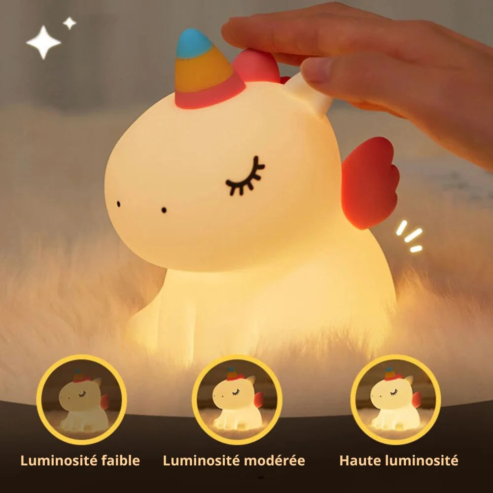 Lumini® Squishy Unicorn LED Night Light.