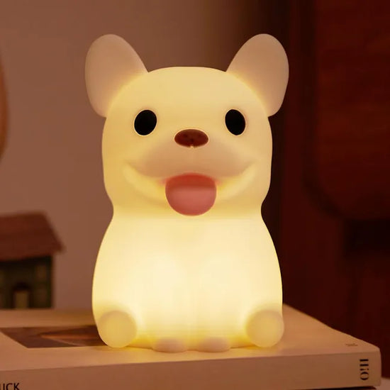 Lumini® Squishy french bulldog LED Night Light.