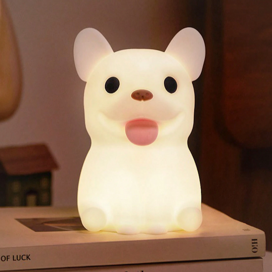 Lumini® Squishy french bulldog LED Night Light.